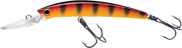 Picture of Yo-Zuri Crystal Minnow Deep Diver Walleye Trolling Bait 9/16Oz 4-3/8" 10 FT #2 Hooks Hot Perch