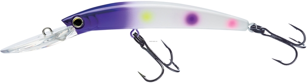 Picture of Yo-Zuri Crystal Minnow Deep Diver Walleye Trolling Bait 9/16Oz 4-3/8" 10 FT #2 Hooks Purple Wonderbread