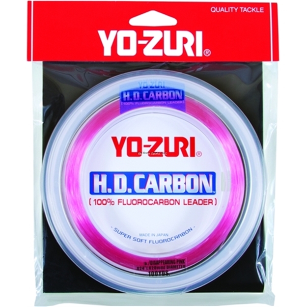 Picture of Yo-Zuri H.D. Carbon Fluorocarbon Leader 20Lb 100Yds Spool Disappearing Pink
