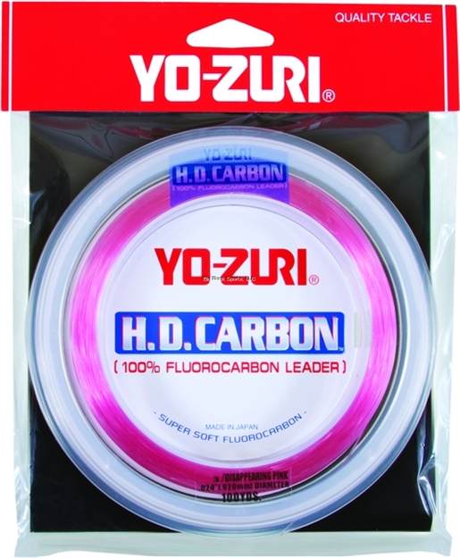 Picture of Yo-Zuri H.D. Carbon Fluorocarbon Leader 25Lb 100Yds Spool Disappearing Pink