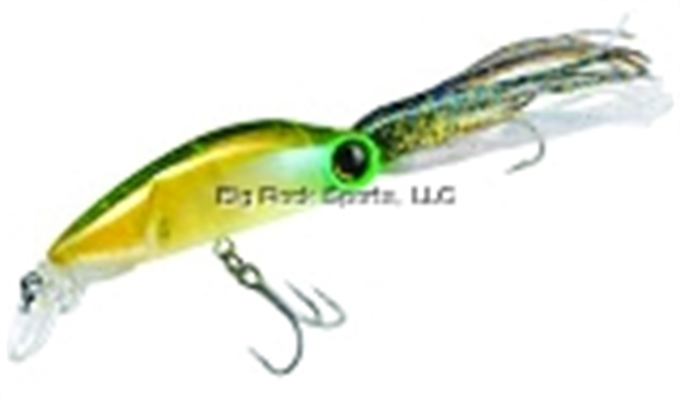 Picture of Yo-Zuri Hydro Squirt Squid-Tail Lure, 5 1/2", 5/8 Oz, Green Goblin, Floating