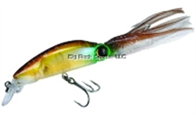 Picture of Yo-Zuri Hydro Squirt Squid-Tail Lure, 5 1/2", 5/8 Oz, Tiger Squid, Floating