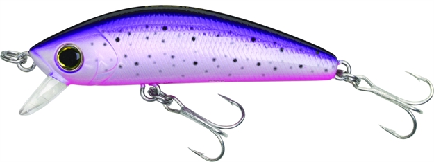 Picture of Yo-Zuri L-Minnow 1/4Oz 2-5/8" 3 FT #10 Hooks Purple Rainbow Trout, Sinking