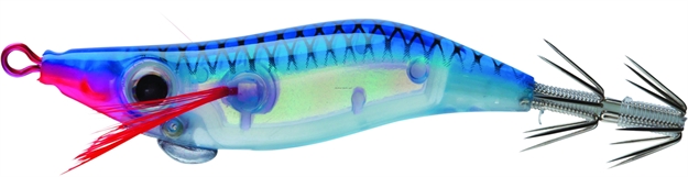 Picture of Yo-Zuri Mini Squid Jig, 2", 1/8 Oz, Luminous Blue, Floating