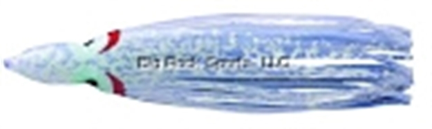 Picture of Yo-Zuri Octopus Skirt (With Holed Head) Red Eye Trolling Skirt, 4 1/4", Glow Splatter,5 PK