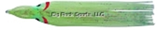 Picture of Yo-Zuri Octopus Skirt (With Holed Head) Red Eye Trolling Skirt, 4 1/4", Glow,5 PK