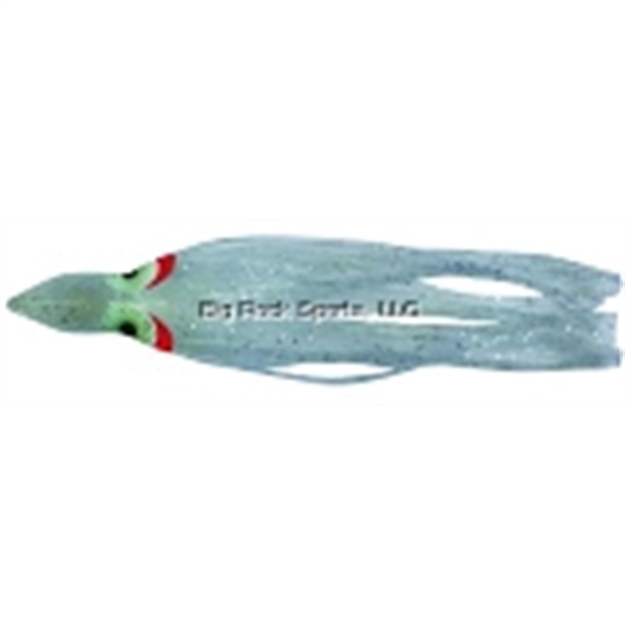 Picture of Yo-Zuri Octopus Skirt (With Holed Head) Red Eye Trolling Skirt, 4 1/4", White,5 PK