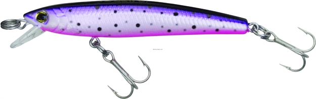 Picture of Yo-Zuri Pins Minnow  1/16Oz 2" 1-2 FT #12 Hooks Purple Rainbow Trout, Floating