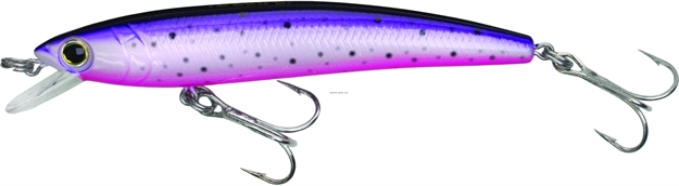 Picture of Yo-Zuri Pins Minnow  3/16Oz 2-3/4" 2-3 FT #10 Hooks Purple Rainbow Trout, Sinking
