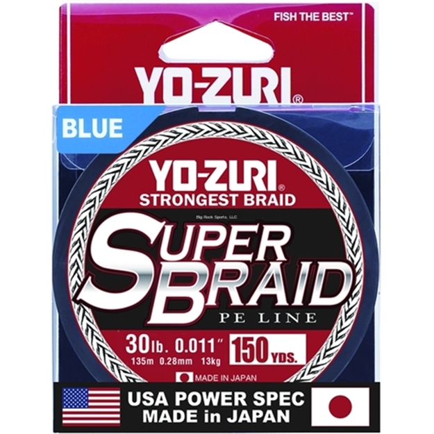 Picture of Yo-Zuri Super Braid 150 Yard Spool Blue 30 Pound Line