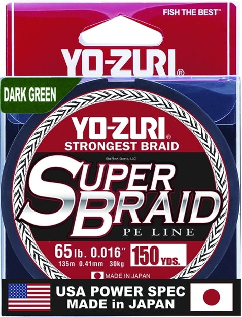 Picture of Yo-Zuri Superbraid Line, 65Lb Test, 150Yd, Green, Boxed