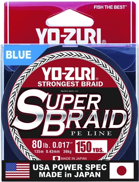 Picture of Yo-Zuri Superbraid Line, 80Lb Test, 150Yd, Blue, Boxed