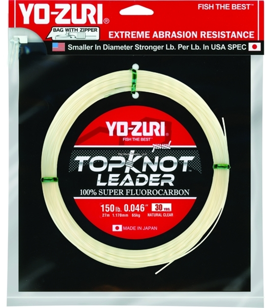Picture of Yo-Zuri Topkot Fluorocarbon Leader, 150Lb Test, 30Yd, Clear, Boxed