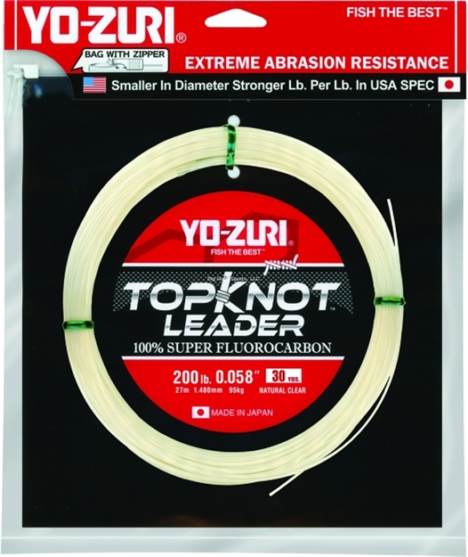 Picture of Yo-Zuri Topkot Fluorocarbon Leader, 200Lb Test, 30Yd, Clear, Boxed
