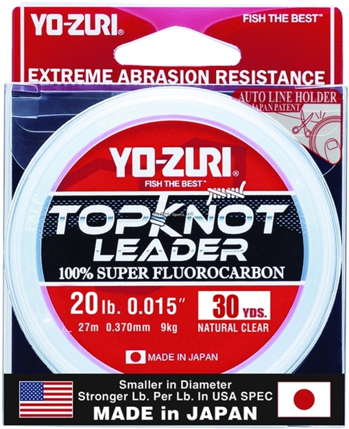 Picture of Yo-Zuri Topkot Fluorocarbon Leader, 20Lb Test, 30Yd, Clear, Boxed