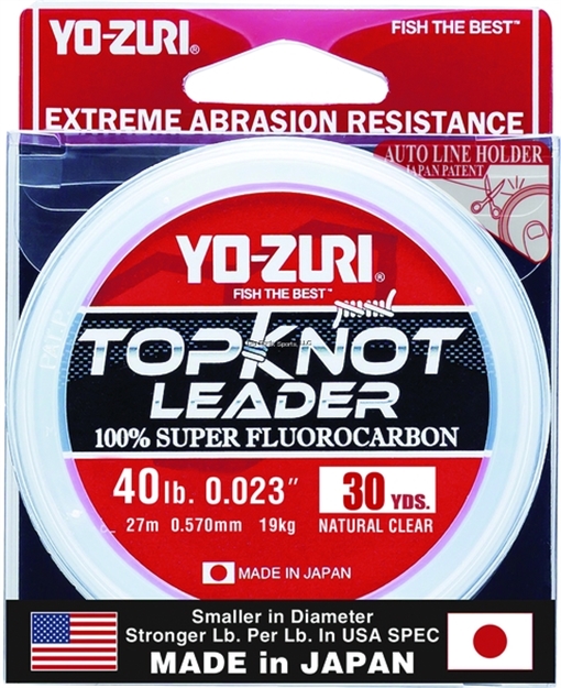 Picture of Yo-Zuri Topkot Fluorocarbon Leader, 40Lb Test, 30Yd, Clear, Boxed
