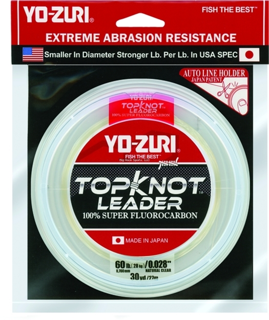 Picture of Yo-Zuri Topkot Fluorocarbon Leader, 60Lb Test, 30Yd, Clear, Boxed