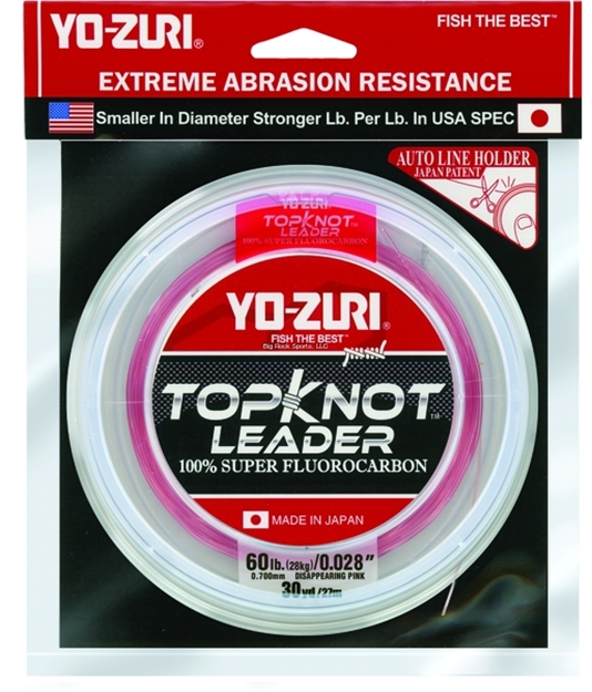 Picture of Yo-Zuri Topkot Fluorocarbon Leader, 60Lb Test, 30Yd, Pink, Boxed
