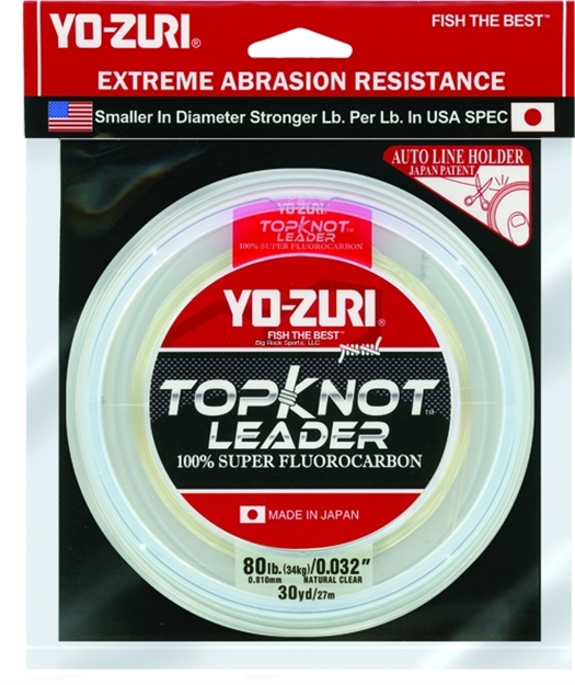 Picture of Yo-Zuri Topkot Fluorocarbon Leader, 80Lb Test, 30Yd, Clear, Boxed