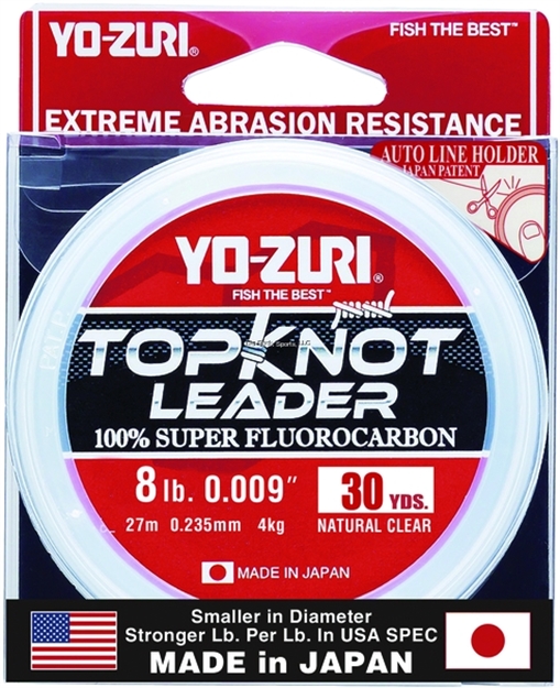 Picture of Yo-Zuri Topkot Fluorocarbon Leader, 8Lb Test, 30Yd, Clear, Boxed