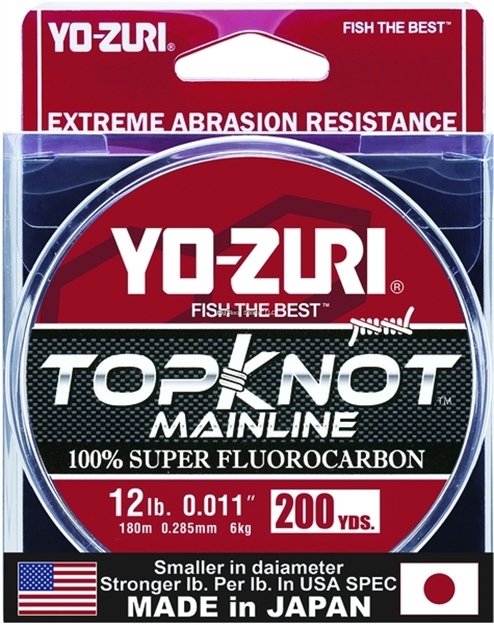 Picture of Yo-Zuri Topkot Fluorocarbon Line, 12Lb Test, 200Yd, Clear, Boxed