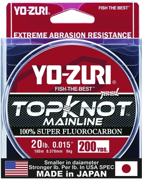Picture of Yo-Zuri Topkot Fluorocarbon Line, 20Lb Test, 200Yd, Clear, Boxed