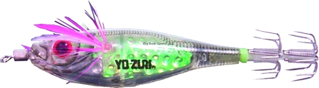 Picture of Yo-Zuri Ultra Lens Aurora Squid Jig, 3 1/2", 3/16 Oz, Luminous Green