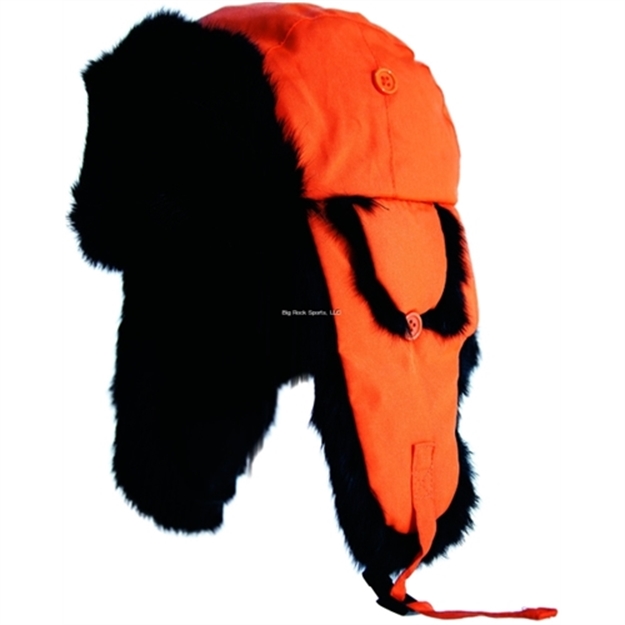 Picture of Yukon Alaskan Hat Blaze Orange W/Black Fur Large