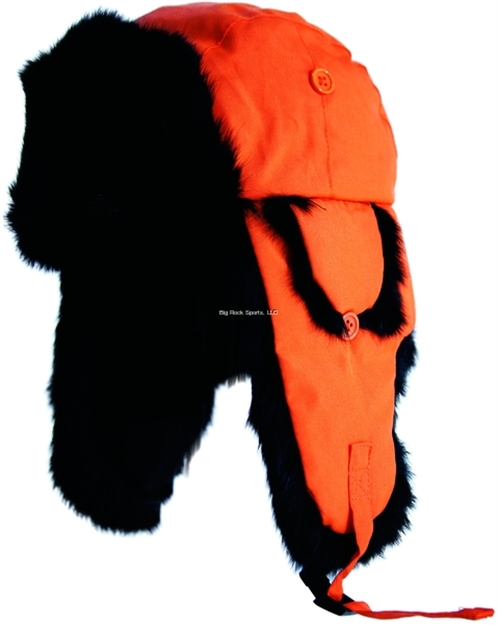 Picture of Yukon Alaskan Hat Blaze Orange W/Black Fur XL