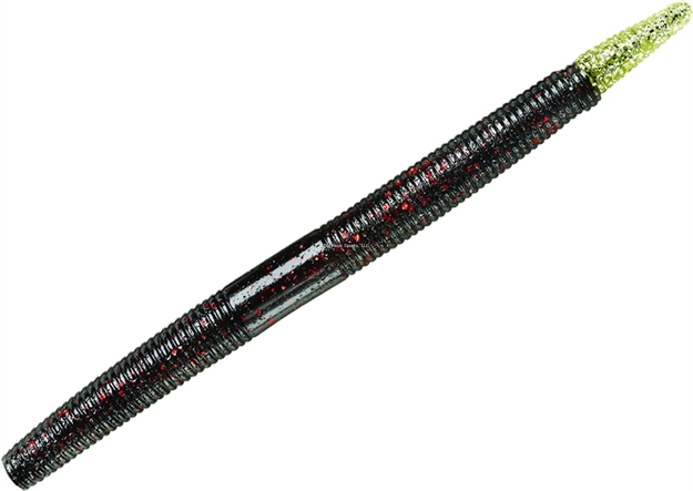Picture of Yum   Dinger Worm 4", Black Neon Silver,10/Bag