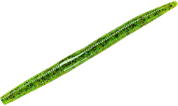 Picture of Yum Dinger Soft Plastic Worm 4", Pumpkin Pepper/Green Flake,10/Bag YDG411