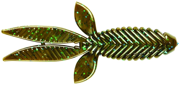 Picture of Yum Bad Mamma, 4 1/4", Green Pumpkin Blue Flake, 8/Bag