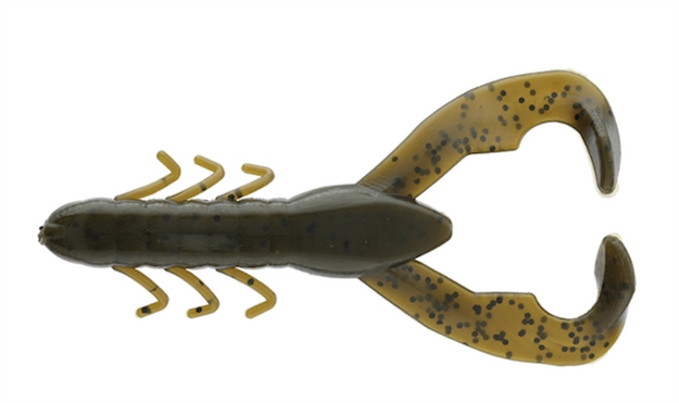 Picture of Yum Christie Craw Soft Plastic Crawfish, 3 1/2", Green Pumpkin, Floating,8/Bag YCW308