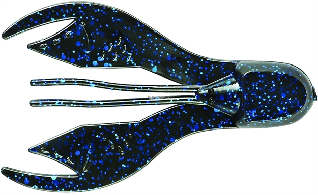Picture of Yum Chunk Soft Plastic Crawfish, 2 3/4", Black/Blue Flake,8/Bag