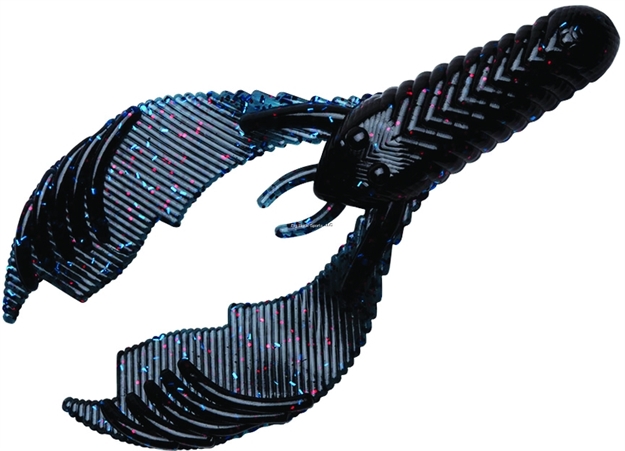 Picture of Yum Craw Chunk Soft Plastic Crawfish, 3 3/4", Virgo Blue, 8/Bag