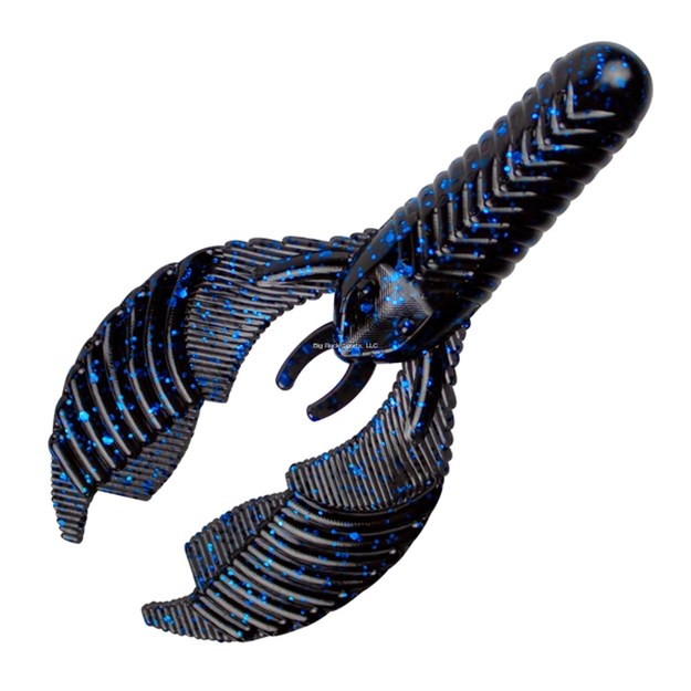 Picture of Yum Craw Chunk Soft Plastic Crawfish 3.25" Black Blue Flake