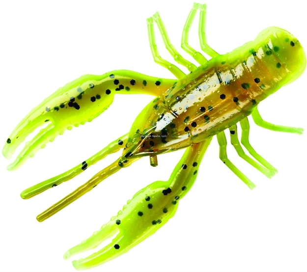 Picture of Yum Crawbug Finesse Craw, 2 1/2", Green Pumpkin/Chartreuse,8/Bag