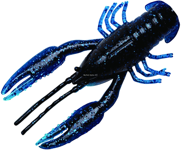 Picture of Yum Crawbug Finesse Craw, 3 1/4", Black/Blue,8/Bag