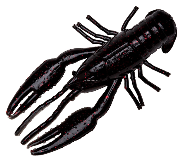 Picture of Yum Crawbug Finesse Craw, 3 1/4", Black Neon, 8/Bag