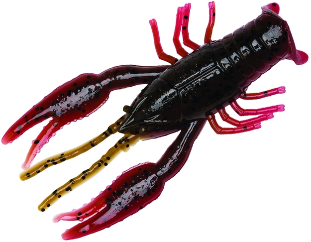 Picture of Yum Crawbug Finesse Craw, 3 1/4", Green Pumpkin/Texas Red,8/Bag