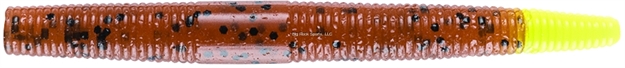 Picture of Yum Dinger Worm, 3", Carolina Pumpkin/Chartreuse,12/Pack