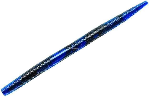 Picture of Yum Dinger Worm, 5", Black/Blue Swirl,8/Bag