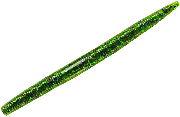 Picture of Yum Dinger Worm, 5", Mardi Gras,8/Bag