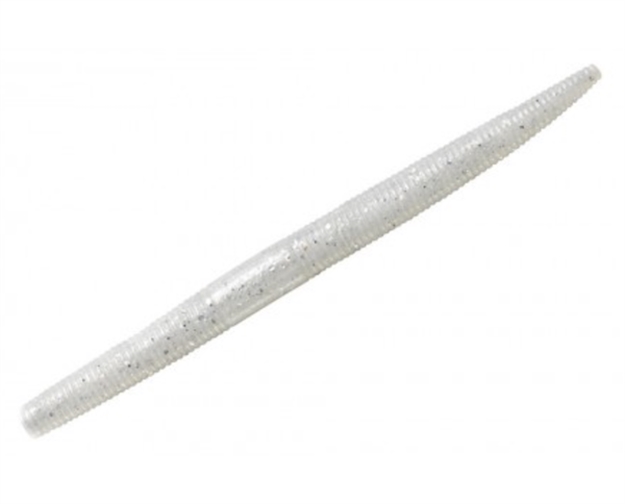 Picture of Yum Dinger Soft Plastic Worm 5", Pearl Silver Flake,8/Bag YDG581