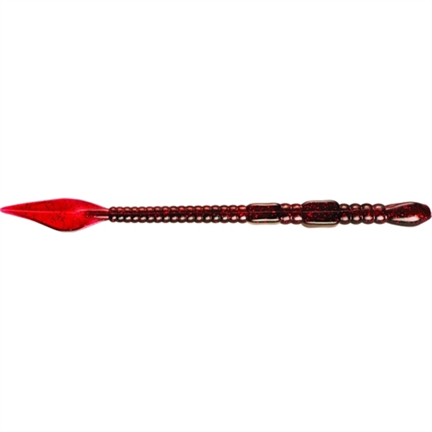 Picture of Yum Genie Worm, 7 1/2" Cranberry, 8/Bag