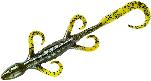 Picture of Yum Lizard, 6", Green Pumpkin, Floating,10/Bag