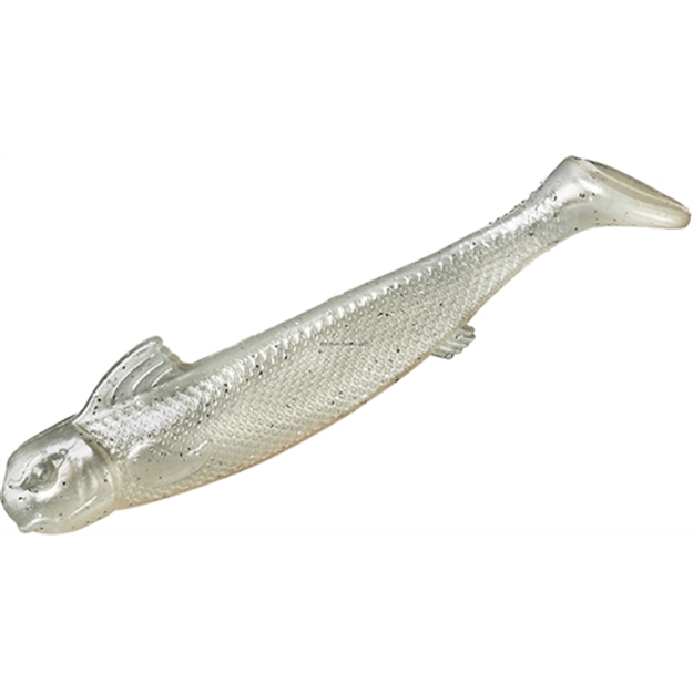 Picture of Yum Mud Minnow Swimbait, 4", Pearl Silver Flake, 8/Bag