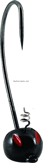 Picture of Yum Pumpkin Head Jig, 3/16 Oz, Black,3/Pack