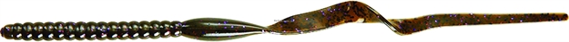 Picture of Yum Ribbontail Worm, 10", -Green Pumpkin/Purple 8Ct