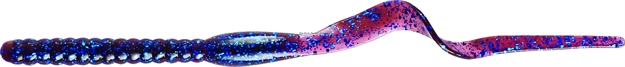 Picture of Yum Ribbontail Worm, 7 1/2", Blue Fleck, Floating,12/Bag